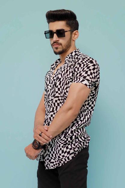 Men's Chess Print Shirt