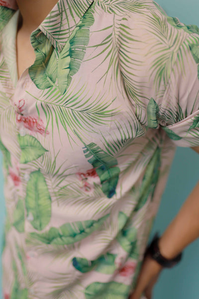 Tropical Floral Men's Hawaiian Shirt