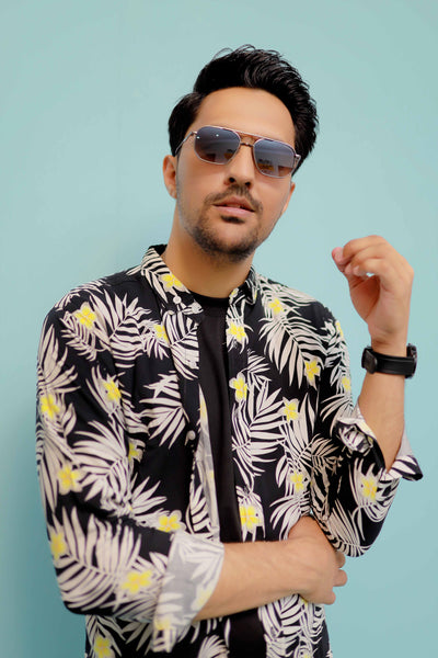 TROPICAL FLORAL MEN'S HAWAIIAN SHIRT