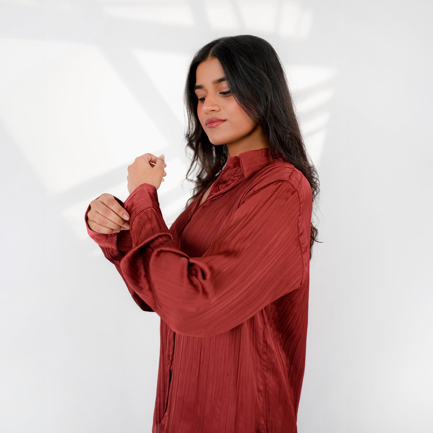 Rust Silk Co ord Set