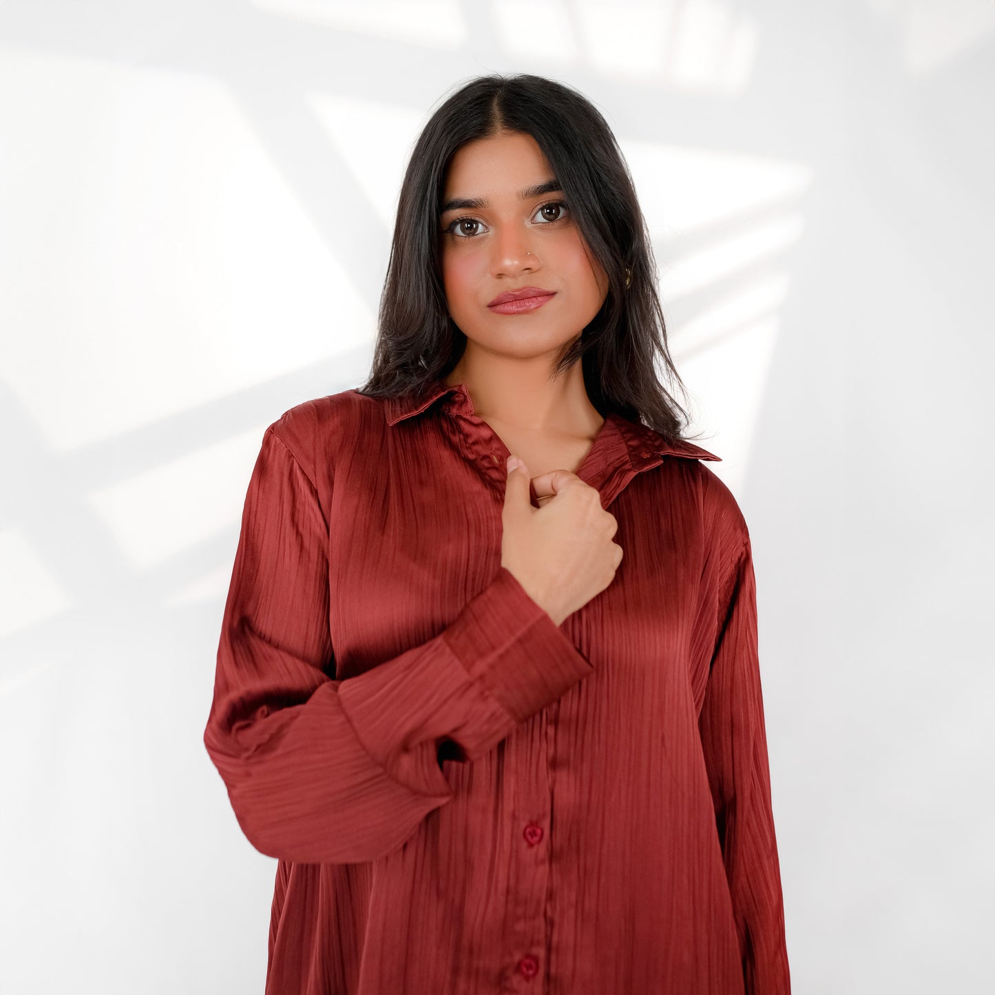 Rust Silk Co ord Set