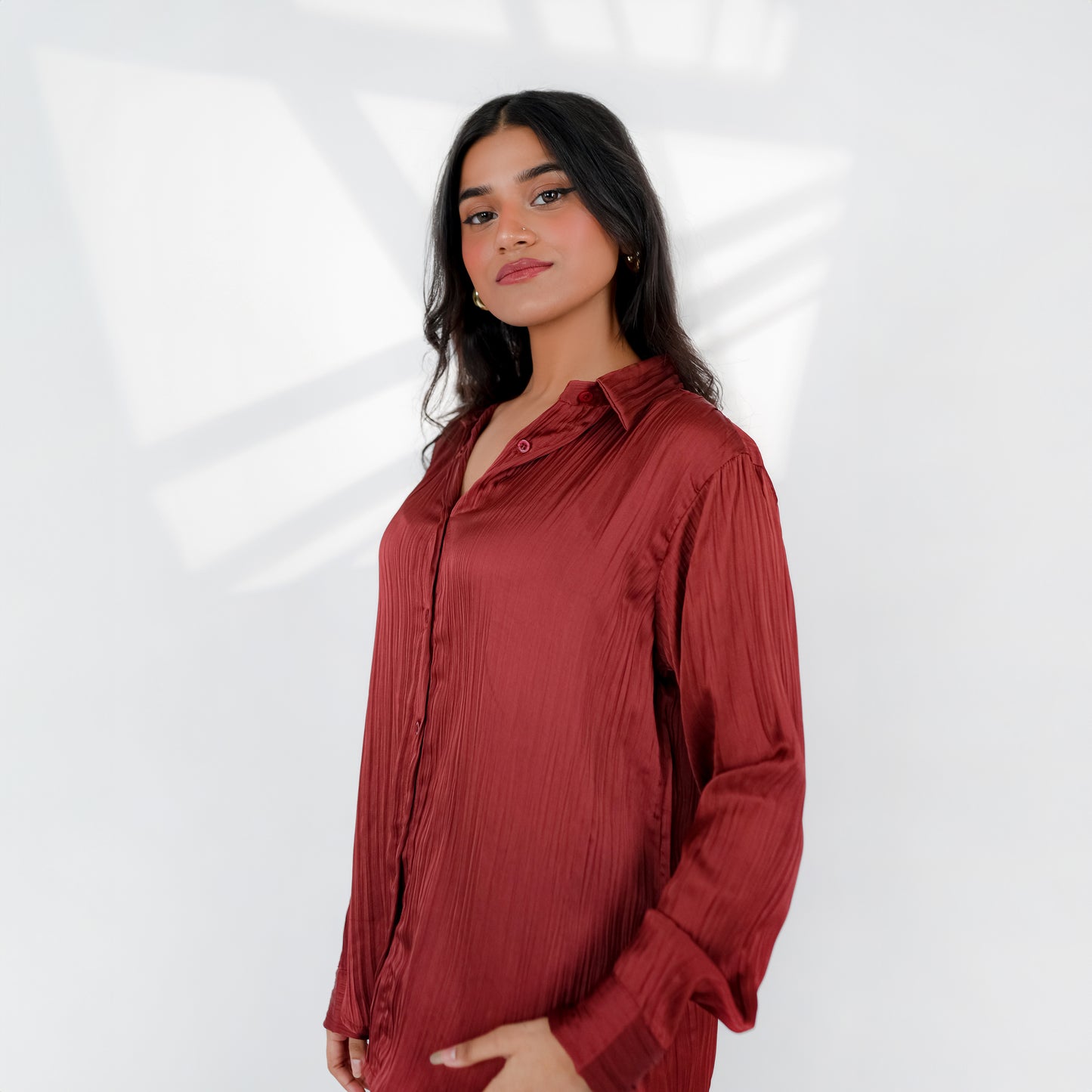 Rust Silk Co ord Set