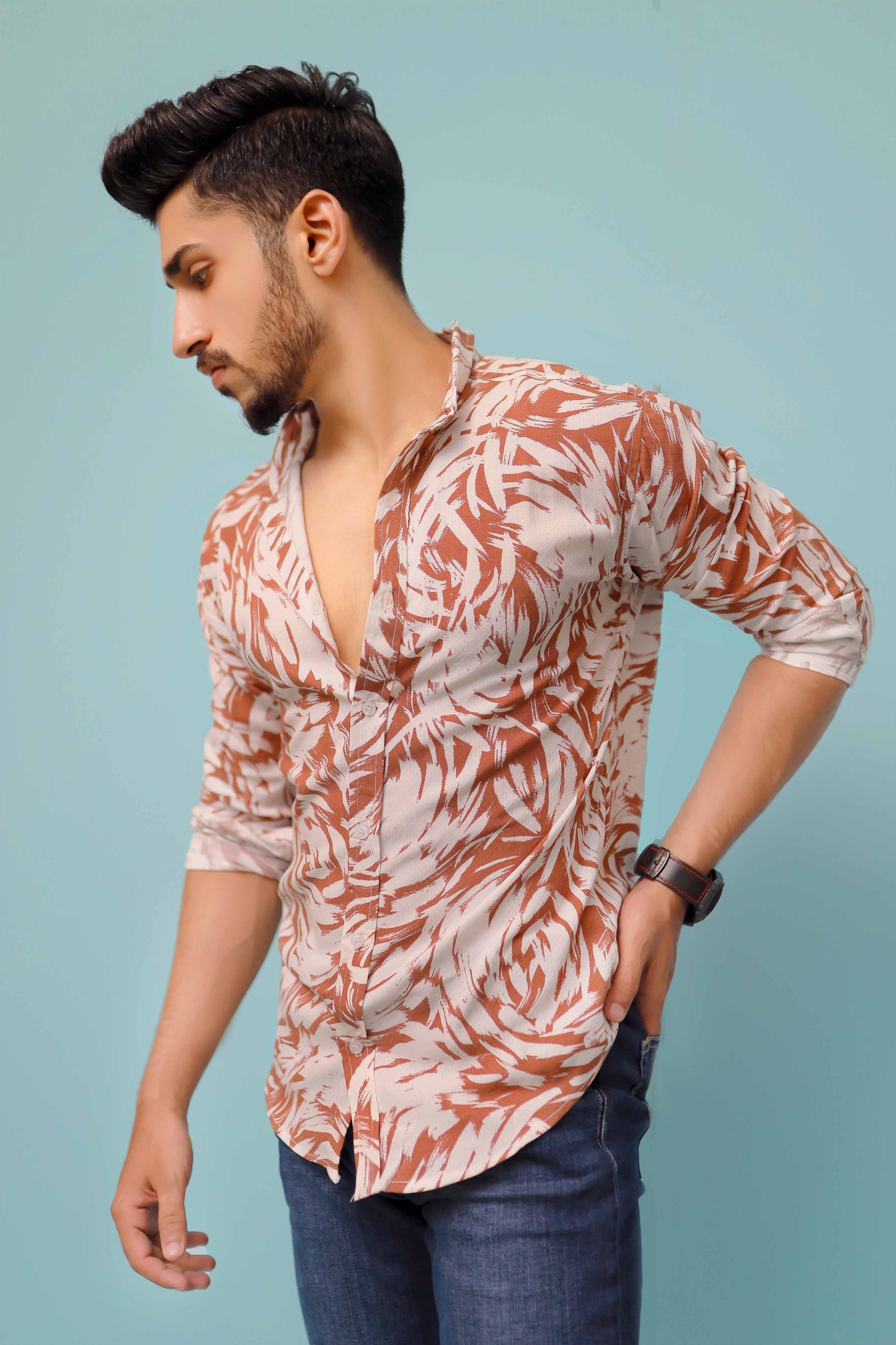 Men's Abstract Print Shirt