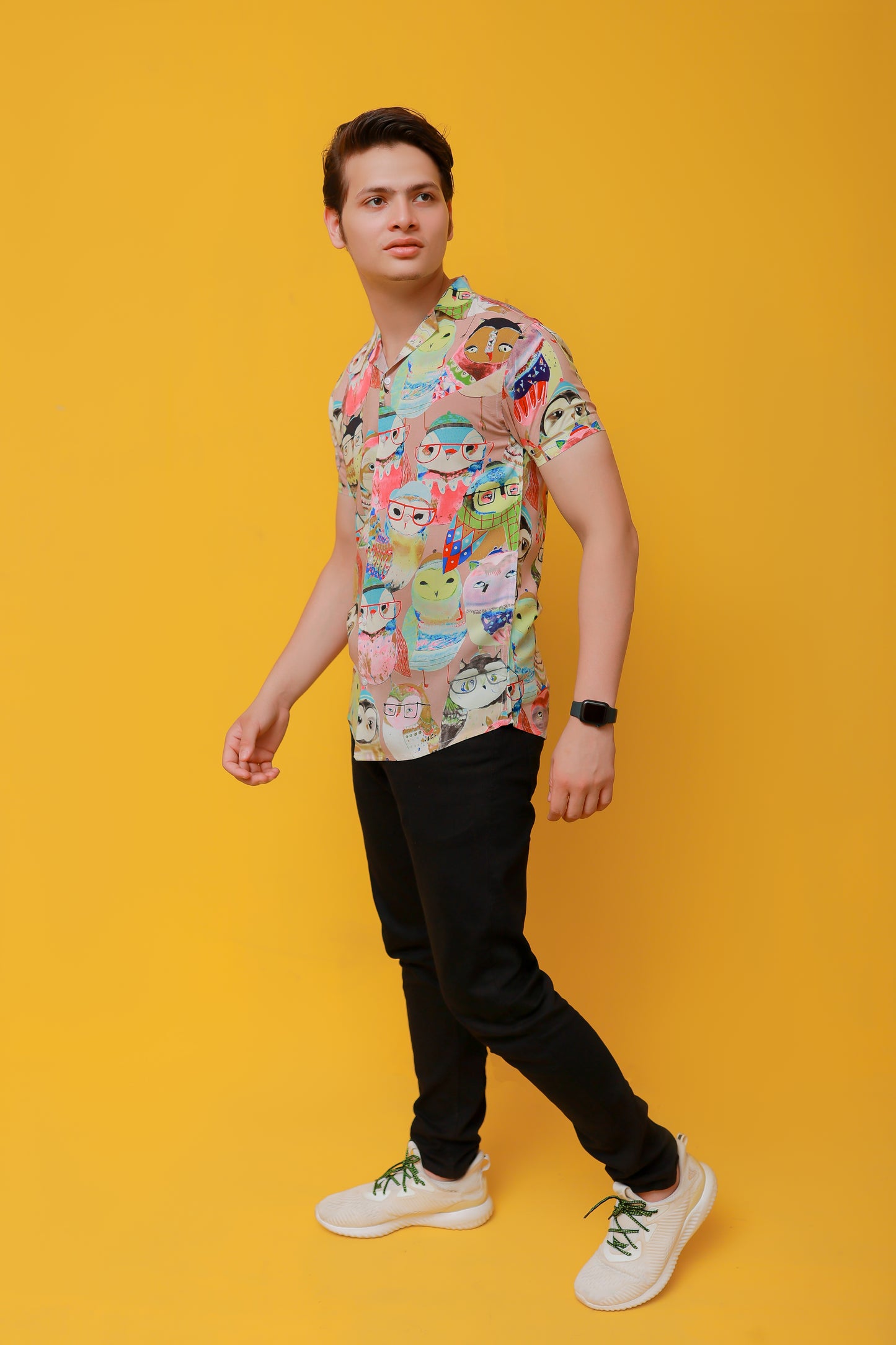 Multi Colored Printed Casual Shirt