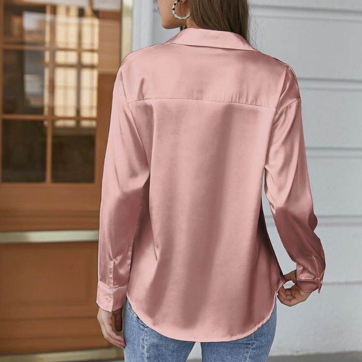 Tea Pink Button-Down Top
