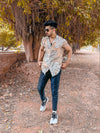 Spring Leaf Printed Shirt