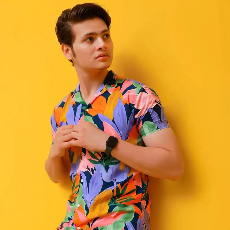 Colorful Flowers Hawaiian Shirt