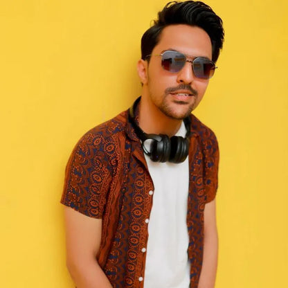 Orange Batik Shirt