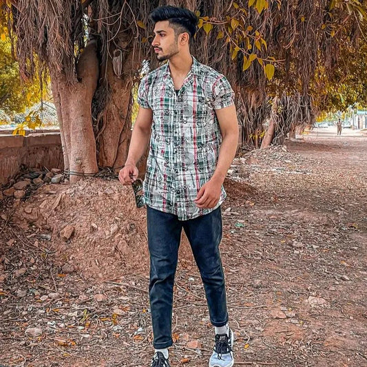 Unique Vintage Men's Printed Shirt