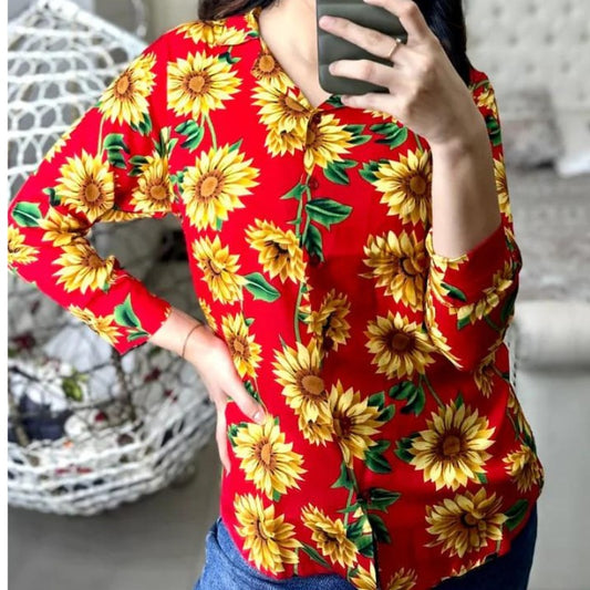 Red Sunflower Shirt